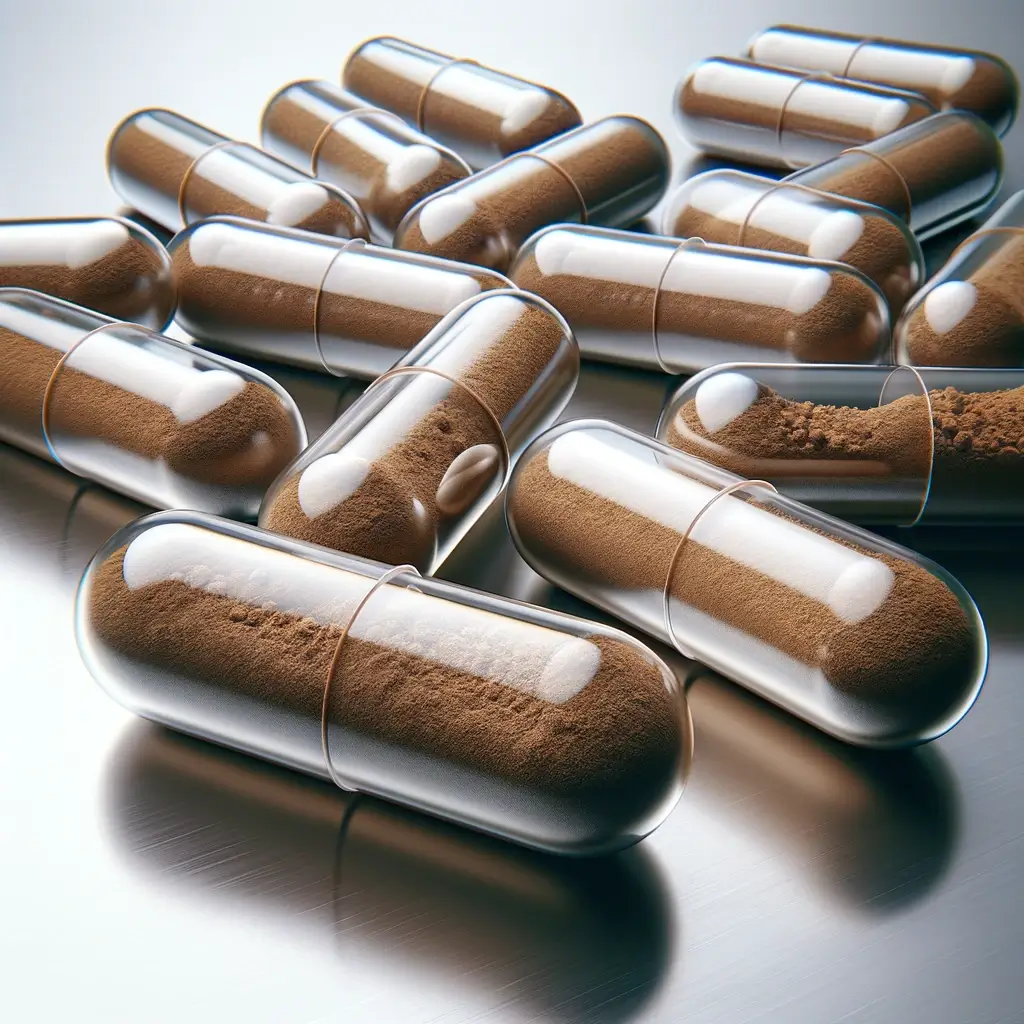 capsules filled with amla extract powder