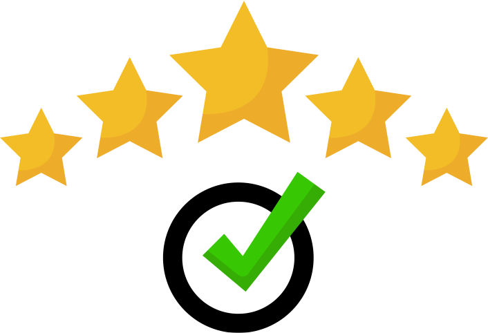 Quality checked with five star rating