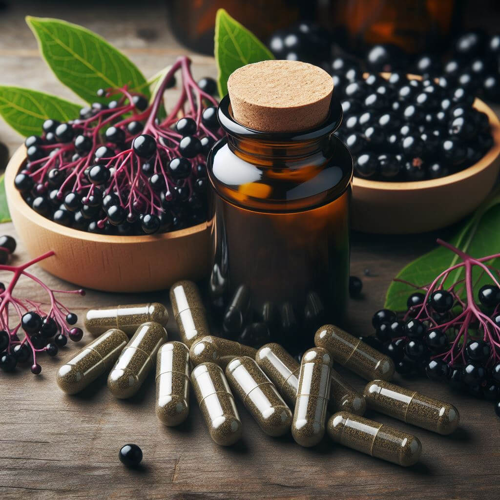 Elderberry Capsules and tincture