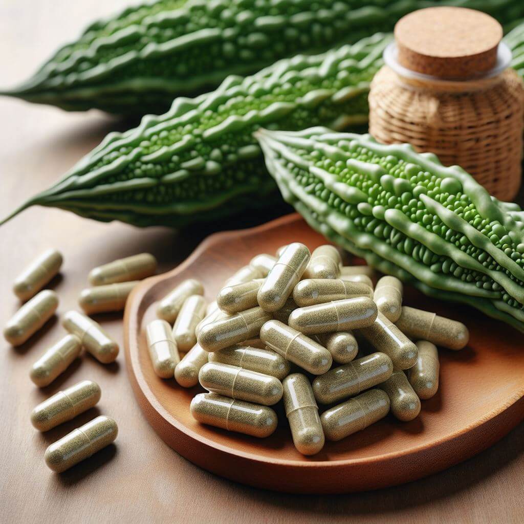 Karela Extract, Momordica charantia Extract or Bitter Gourd Extract Capsules
