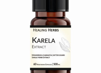 Karela Extract 60 Vegetarian 500 mg Capsules in Amber coloured 150 cc PET bottle